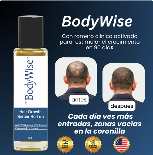 Recupera Cabello y Barba Más Abundantes con el BodyWise Hair Growth Serum